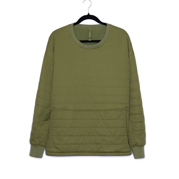 LULULEMON Dynamic Movement Crew Sweatshirt Bronze Green Pullover Women's 10 - Picture 1 of 16